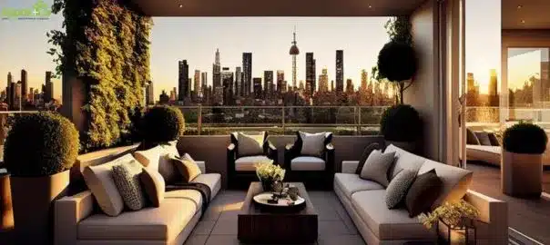 Living Room With A View Of A City Skyline Home Renovation 800 Repair